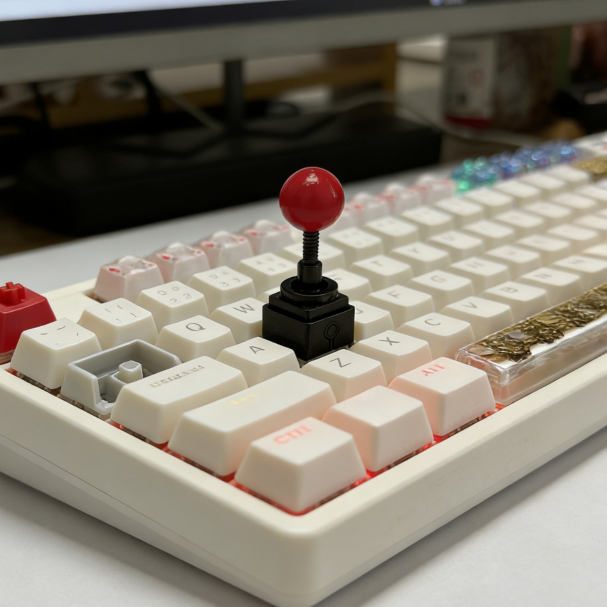 Retro Gaming Keycaps - NEW Artisan Keycaps Game Rocker Control