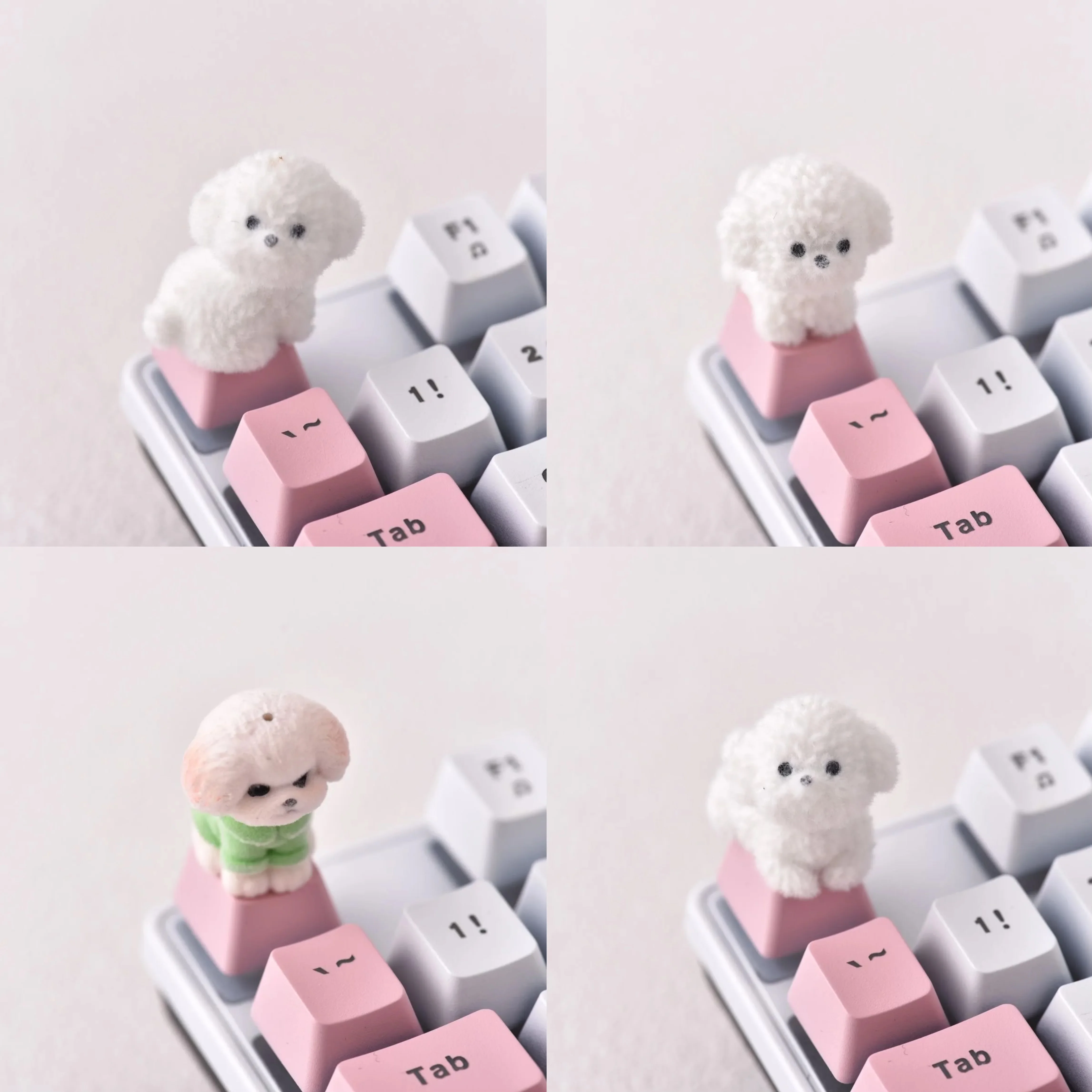 Retro Gaming Keycaps - New Plucked Teddy Dog Keycaps DIY