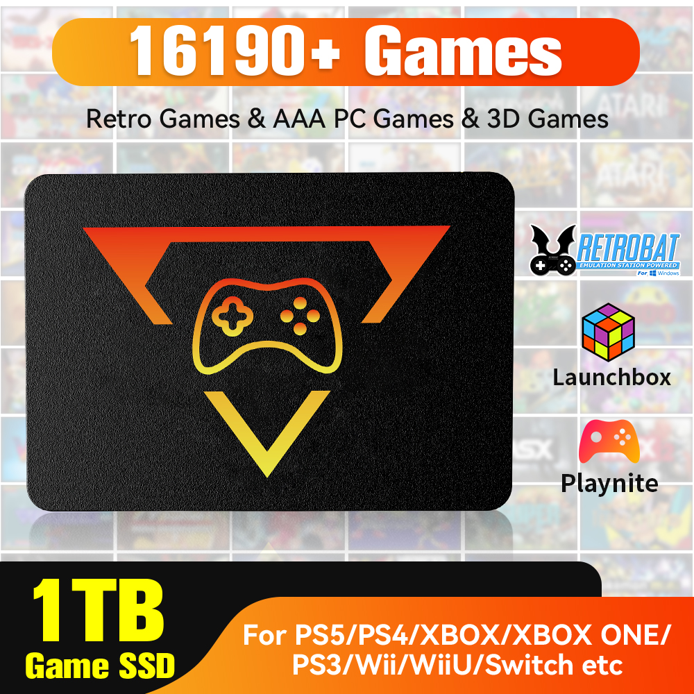 Retro Gaming Xbox One - 1TB Portable Gaming SSD 3 System