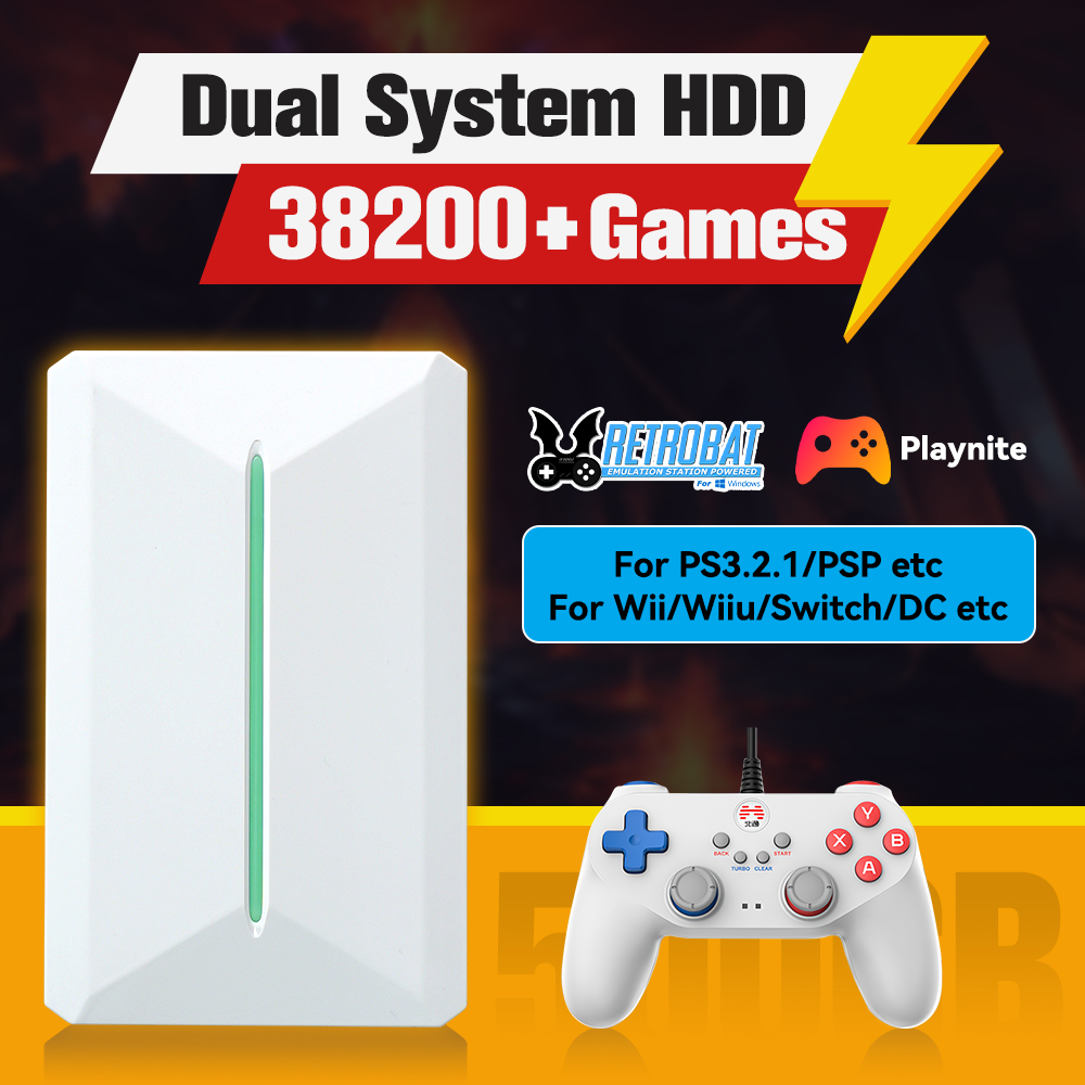 Retro Pc Gaming - Retrobat＆Playnite System HDD Retro Game Console