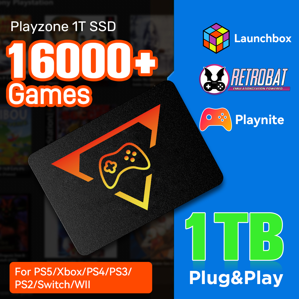 Retro Gaming Play Zone - PlayZone 1TB Emulator Consoles Portable Retro