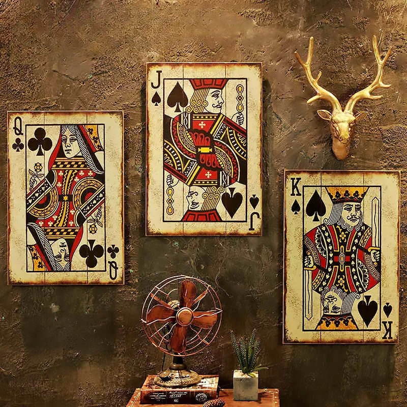Industrial Chic Poker Wall Dec - đánh giá và giá Retro Gaming Design