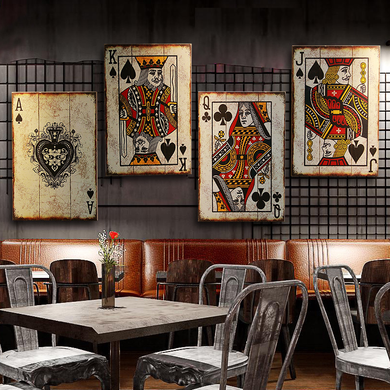 Industrial Chic Poker Wall Dec - đánh giá và giá Retro Gaming Design