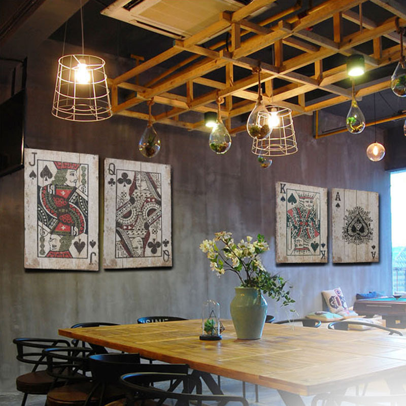 Industrial Chic Poker Wall Dec - đánh giá và giá Retro Gaming Design