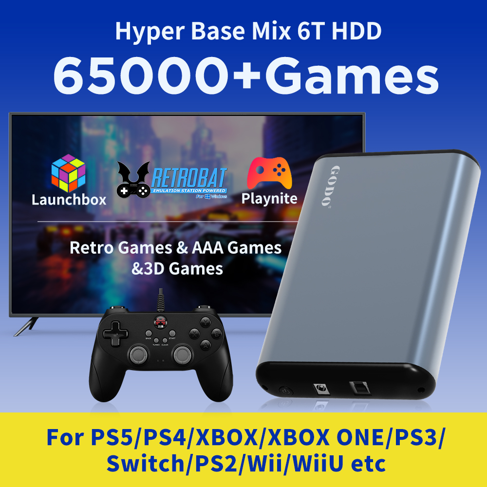 JMachen 6TB Portable Gaming HD - đánh giá và giá Retro Gaming Ps3