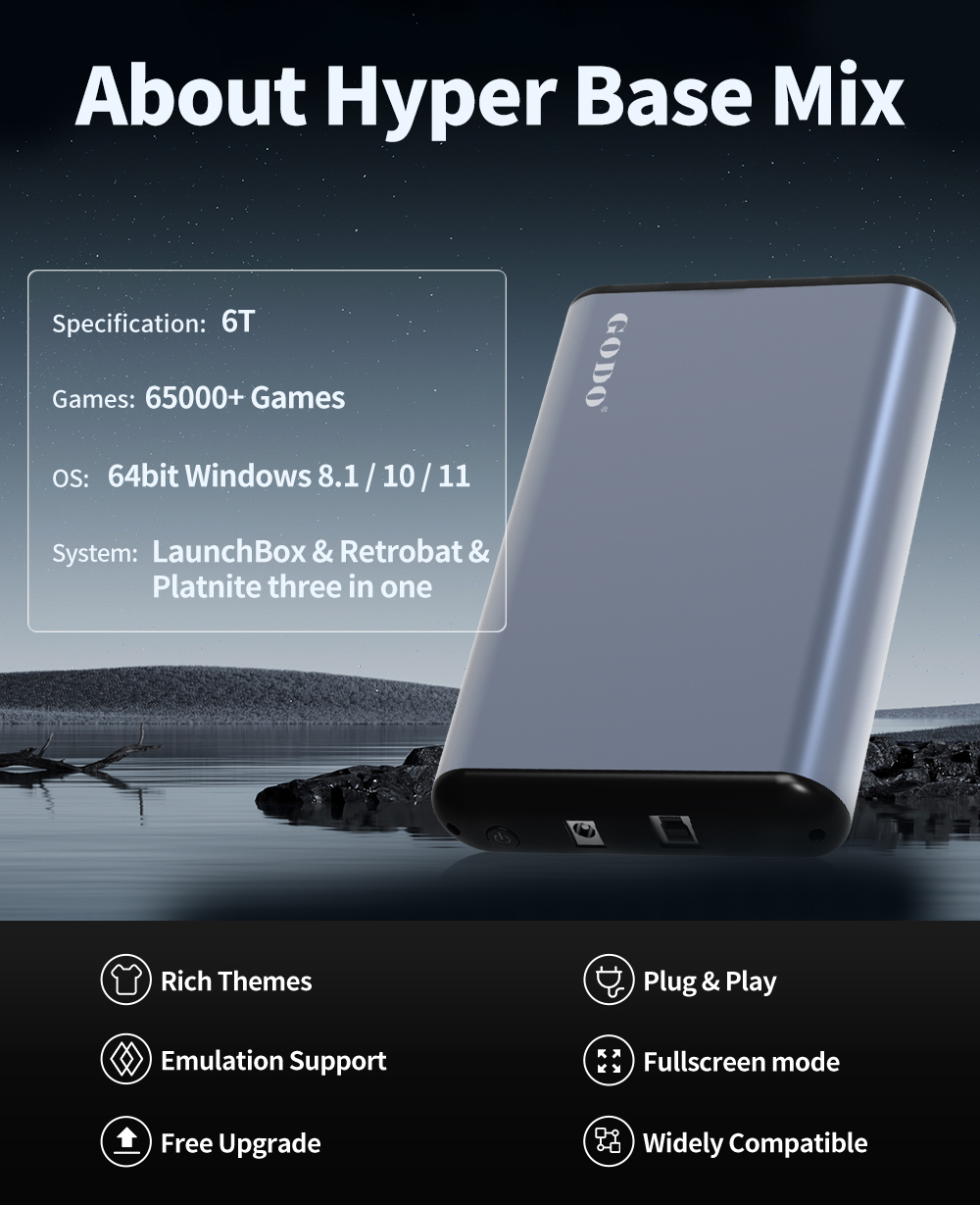 JMachen 6TB Portable Gaming HD - đánh giá và giá Retro Gaming Ps3