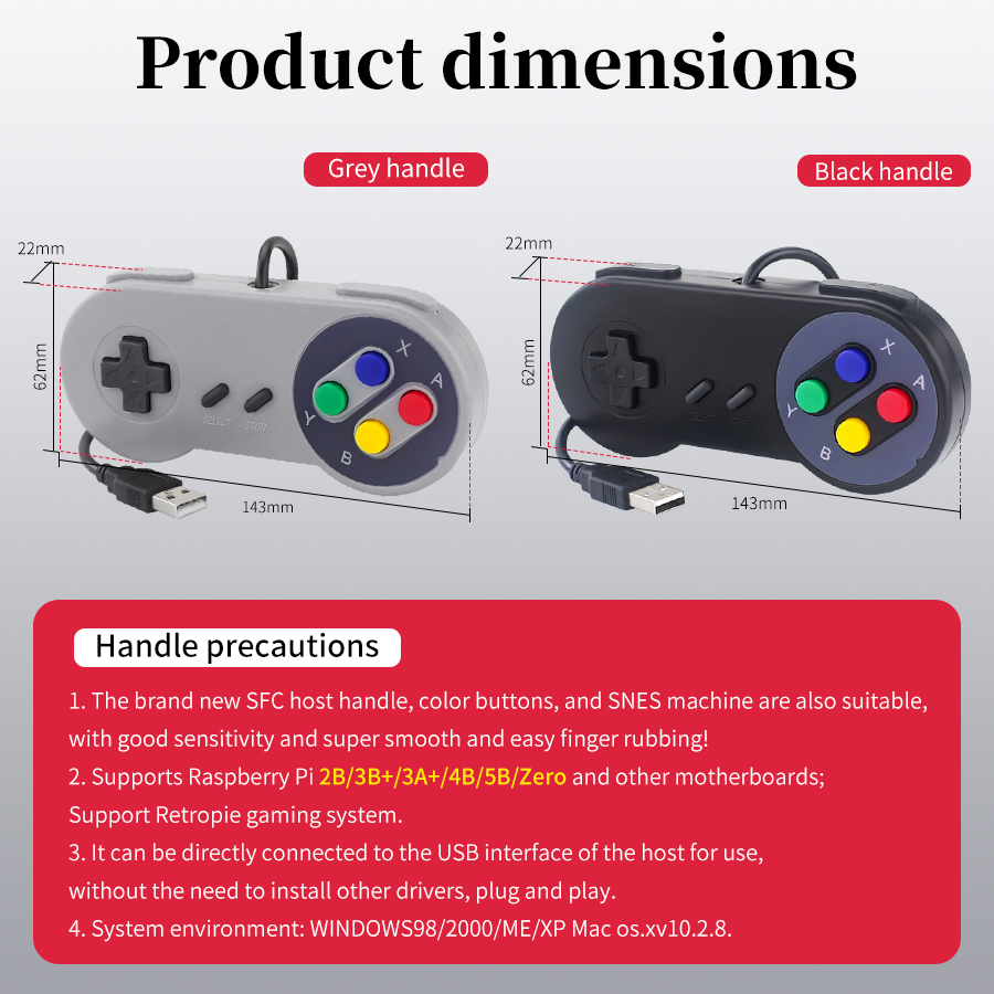 USB Wired Game Controller Retr - đánh giá và giá Retro Gaming On Raspberry Pi