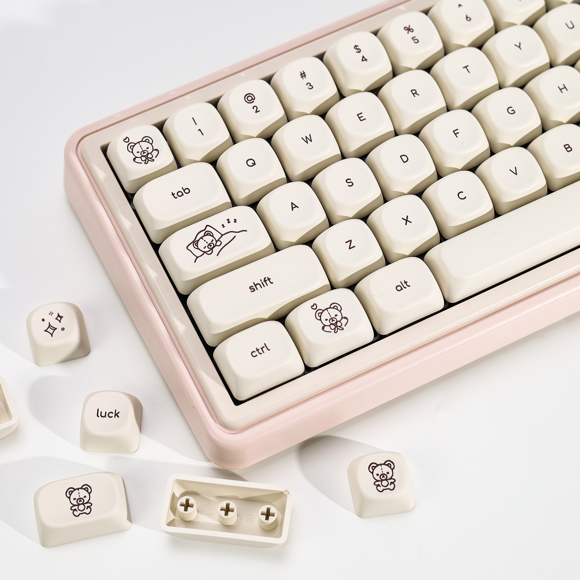 KBDiy Cute Bear Tales Keycaps  - đánh giá và giá Retro Gaming Keycaps