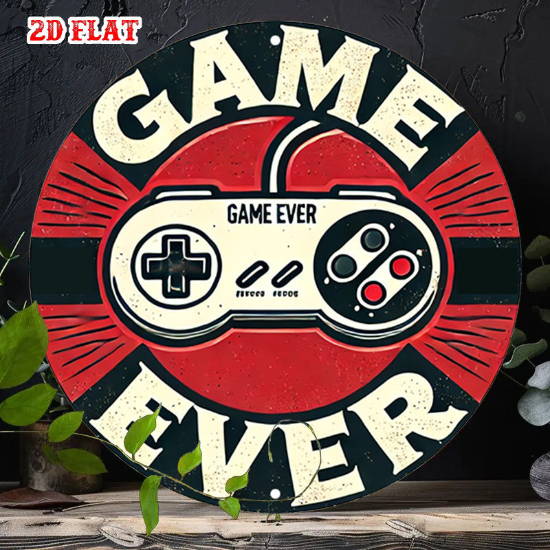 2D Flat 1pc Retro Gaming Round - đánh giá và giá Retro Gaming Design