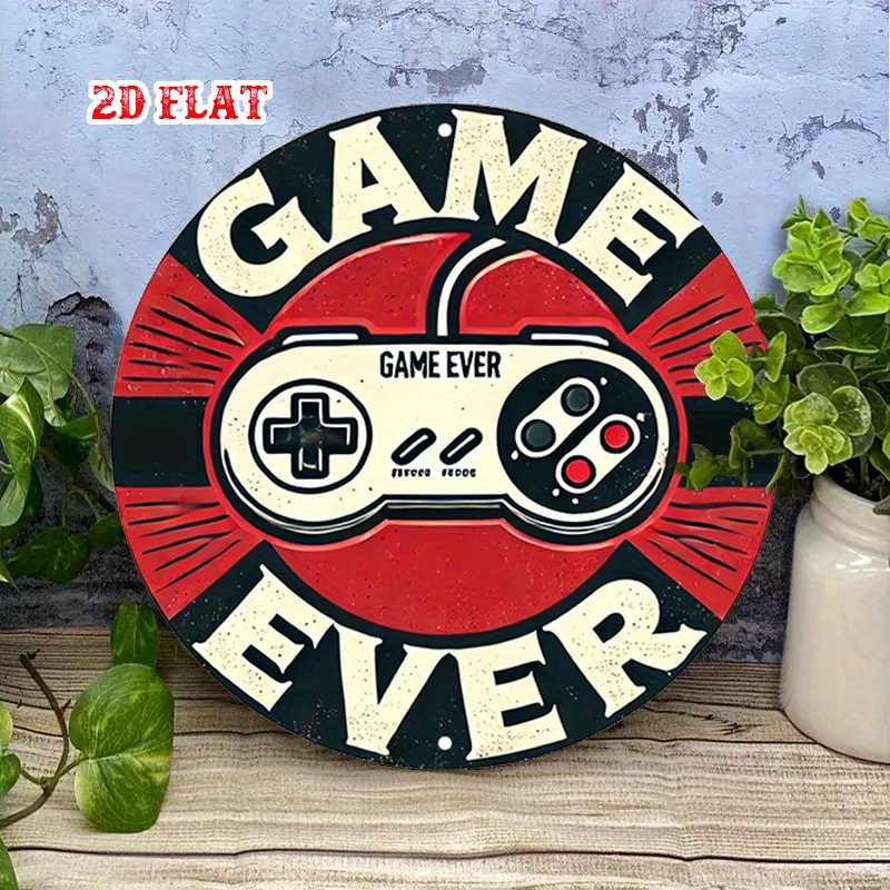 2D Flat 1pc Retro Gaming Round - đánh giá và giá Retro Gaming Design