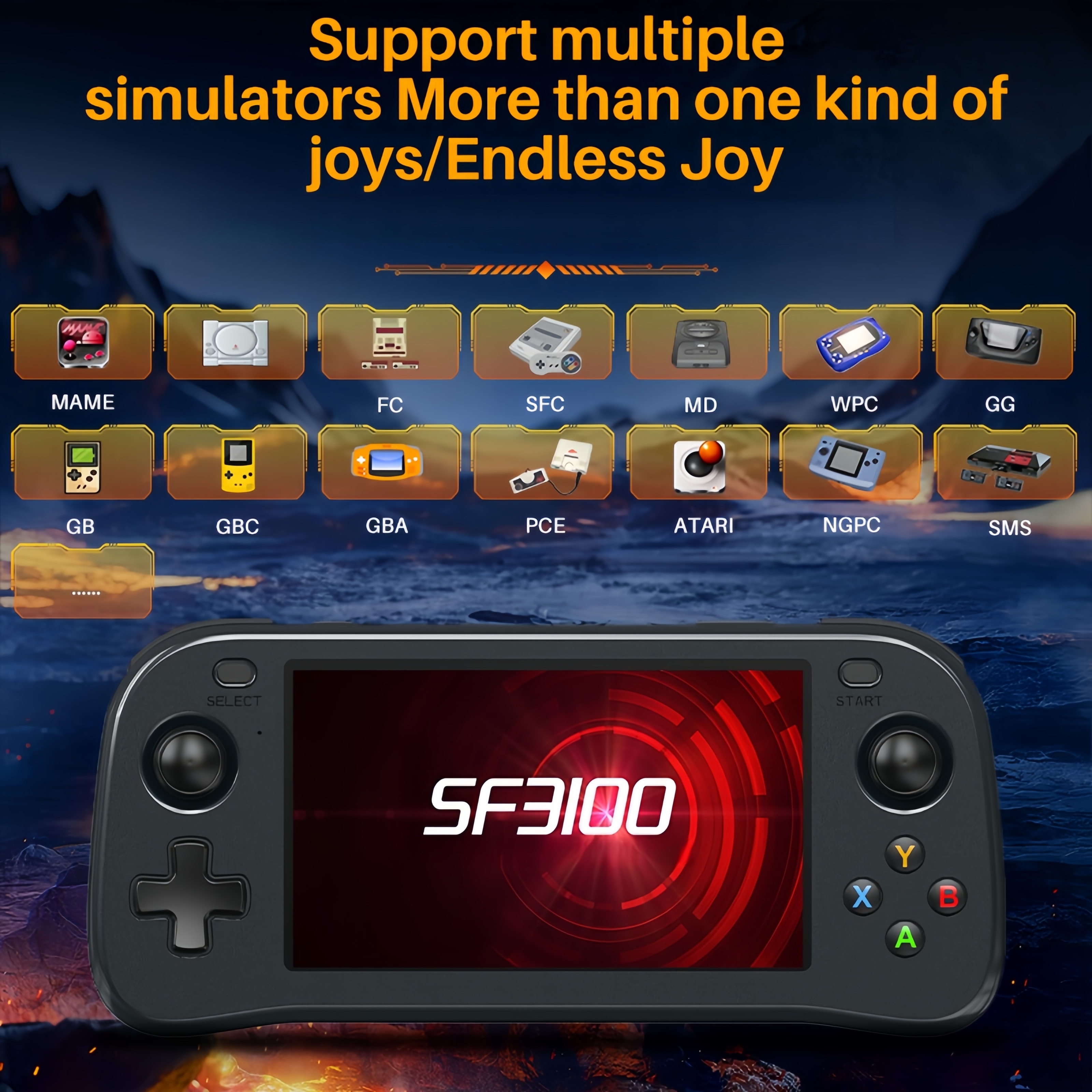 SF3100 Portable Handheld Game  - đánh giá và giá Retro Gaming Devices
