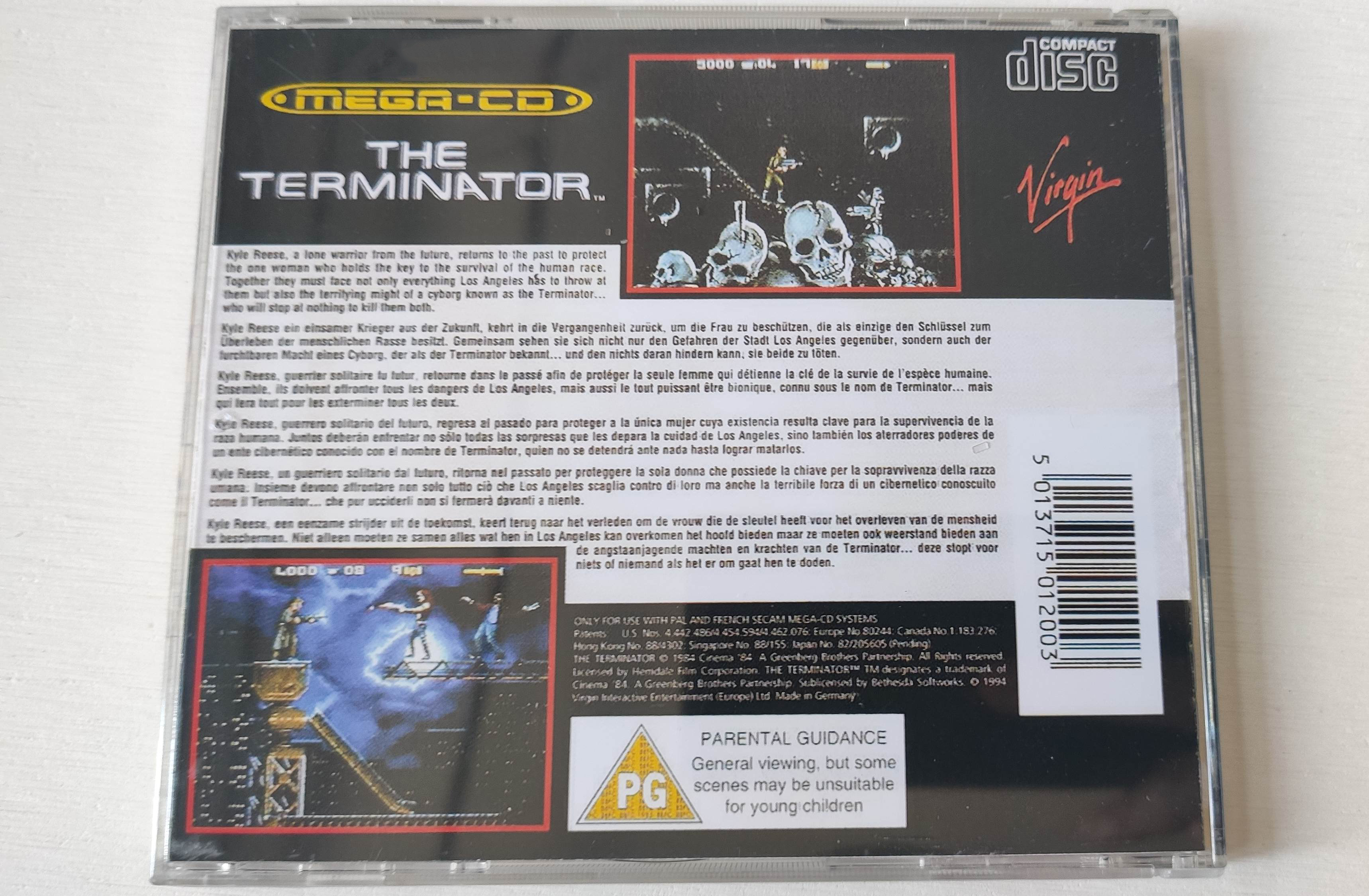 Mega CD Copy Disc Game Termina - đánh giá và giá Retro Gaming Play Zone