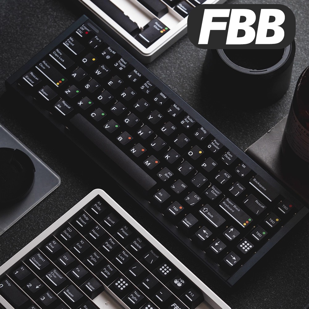 FBB Keycaps SBK Ultra Black PB - đánh giá và giá Retro Gaming Keycaps